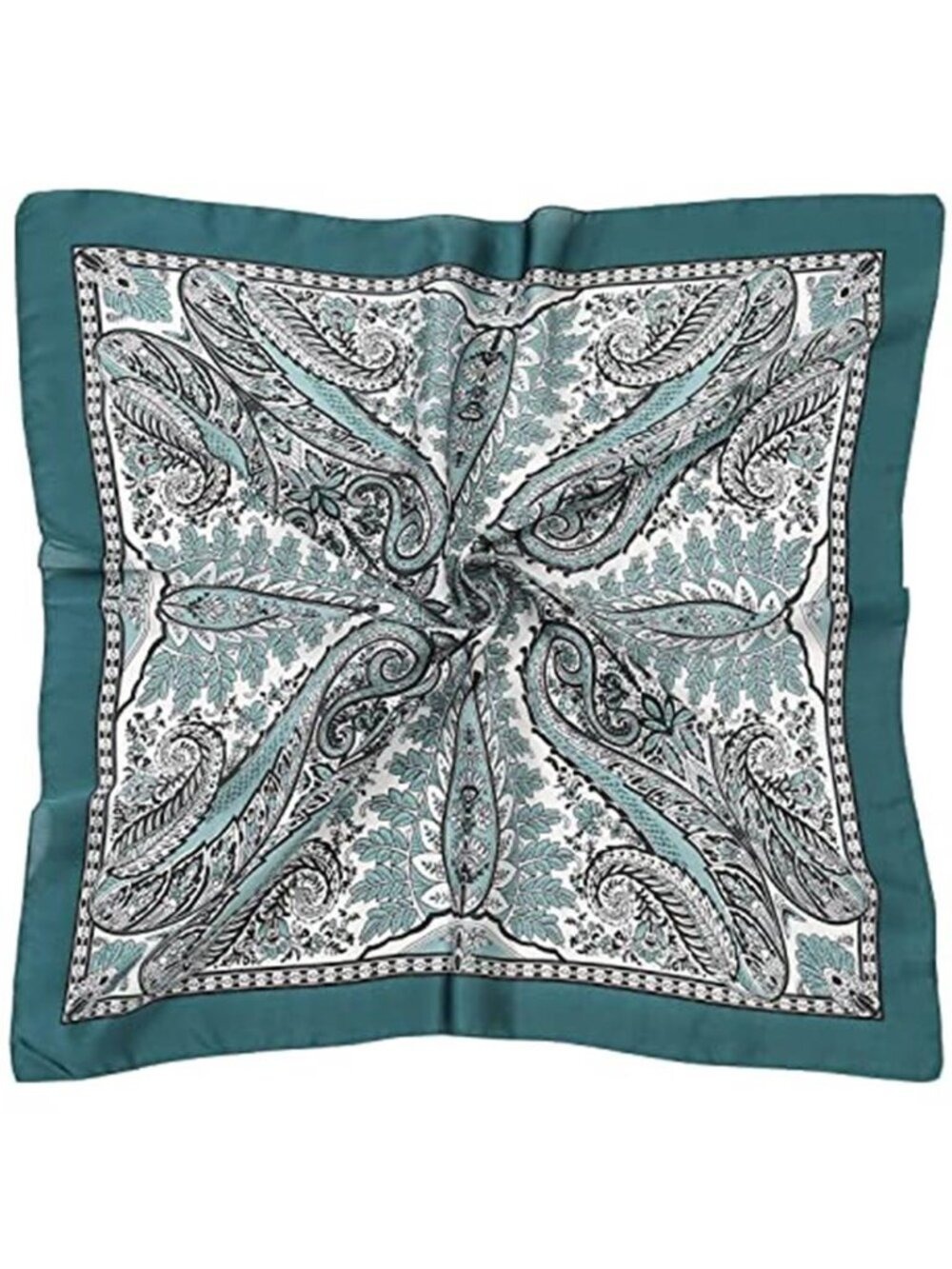 Turquoise Color Head Hair Scarf Like Satin Silk Scarf Sleeping Hair Wrapping